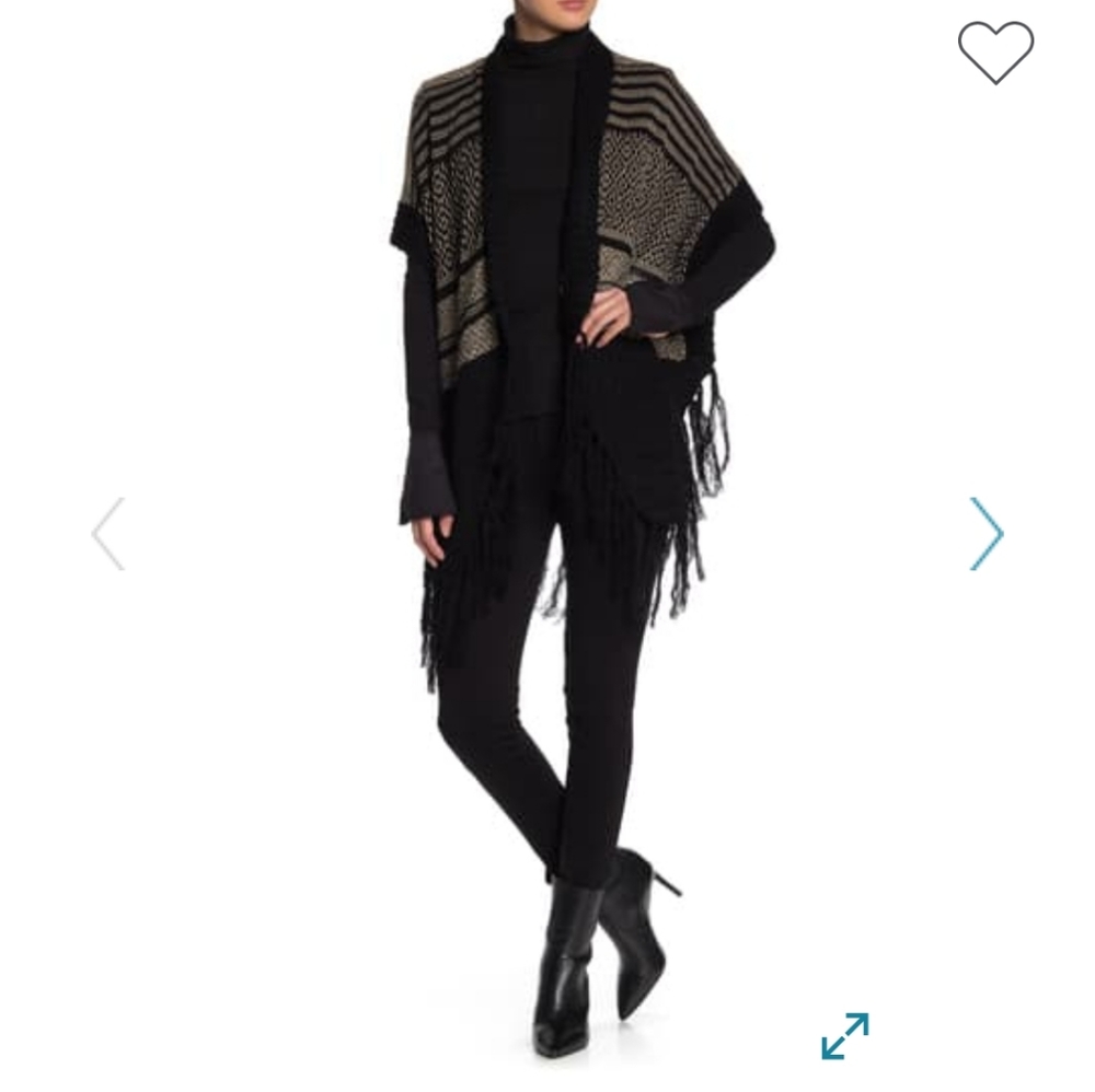 Vertigo Fringe Kimono Cardigan.  #007 - Picture 4 of 6